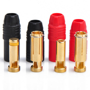 Amass AS150 Anti-Spark Plug, 7mm Gold-plated Banana Plug, AS150 Anti-Arcing Plug