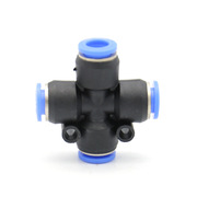 Sprayer Hose Connector, Hobby Drone Agricultural Spray Aircraft Quick Connect Cross 8 to 8, Plastic PU